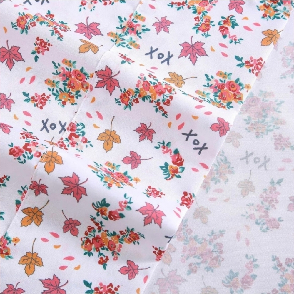 Betsey Johnson Fall Foliage King Sheet Set - Brand New - Picture 7 of 10